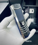 Vertu Signature S Steel Blue Aligator
